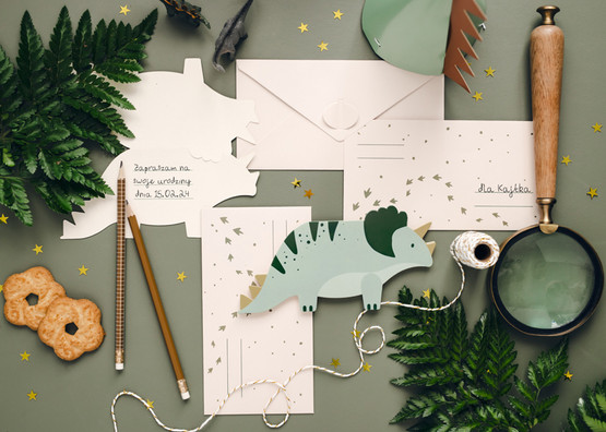 Kutsukortti Triceratops, 6kpl