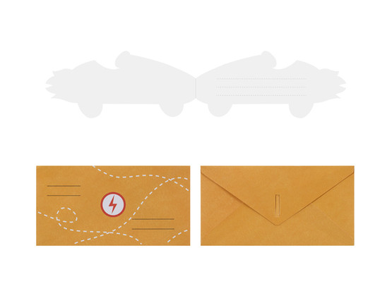 Kutsukortti Kilpa-auto, 6kpl