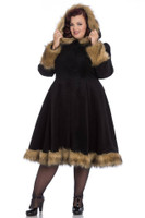 Hupullinen pitkä talvitakki. Ale tuote , ei vaihto/ palautusoikeutta