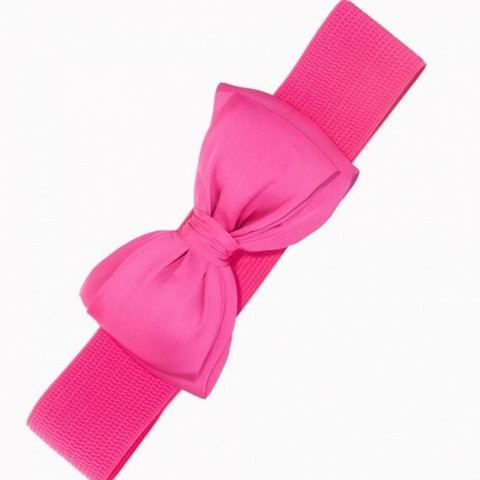 Satiini patellarusettivyö Pinkki, Fuksia