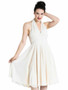 Marilyn ivory halter neck kellomekko