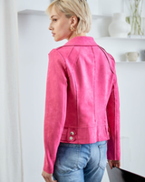  Keinomokkatakki,  pinkki, fuksia 