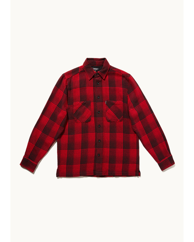 Punainen paksumpi ruutupaita