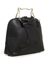 Musta kissa käsilaukku