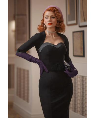 Foxy, musta hihallinen kynämekko, uusi syksy/ talvimallisto!