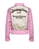 Pinkki Gabardiini Ajotakki «Speedway Queens 1955»