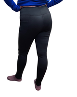 Fleecevuori leggins, pehmeä, lämmin musta 