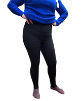 Fleecevuori leggins, pehmeä, lämmin musta 