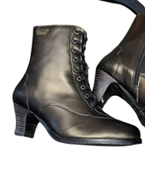 Ilona sydän nahkanilkkurit -tumman vihreä