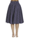 Klassikko tummansininen Polka Dot Navy- kellohame