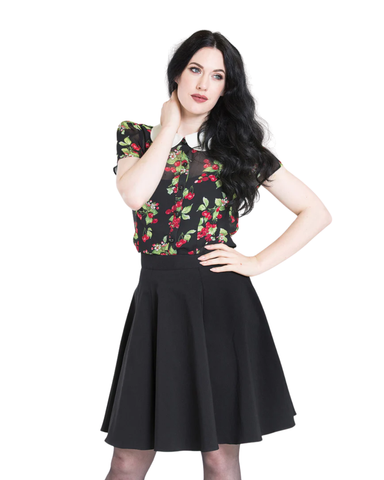 Musta kellohame, lyhyt malli