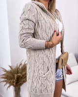 Hupullinen reisipituinen palmikko neuletakki, eri värejä!