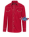 Miesten westernpaita Jack, punainen pitkähihainen
