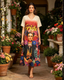 Sun Love Frida Kahlo -T-paitamekko kimalteella – Beige
