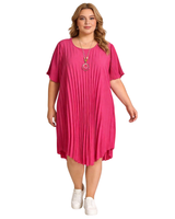 Pliseerattu tunikamekko. Yksi koko, eri värejä!