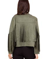 Hapsuilla varustettu tekomokkanahkainen takki,  one size, eri värejä