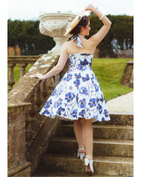 Indigo, Elegantti halterneck - mallinen kellomekko