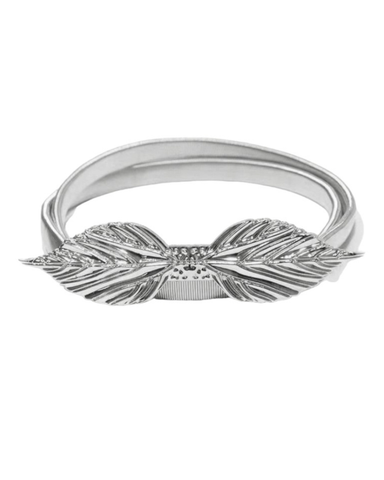 Joustava metallinen koruvyö lehdet-soljella, kulta ja hopea