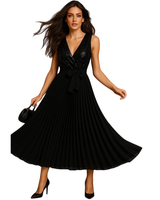  Iltapuku, juhlamekko - bordeauxpunainen ja musta. Yhden koon 36-42