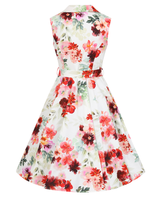 Adelyn Floral – Romanttinen 50-luvun Kellomekko. Tyylikkäät kaulukset.