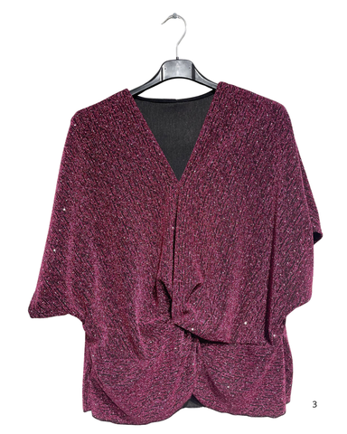 Kimaltava pusero. Lyhythihainen, one size 