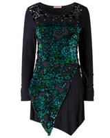  Häikäisevä Devore, Jersey -tunikatoppi. 