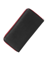 Vintage musta/punainen ruusutarha lompakko