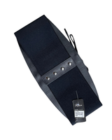 Korsettimainen leveä nyöritetty patellavyö kukkabrodeerauksella