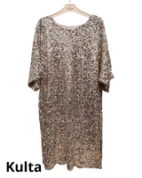 Hihallinen paljettimekko/tunika. Eri värejä. Plus koot!