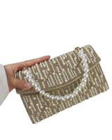 Tyylikäs helmi pikkulaukku/iltalaukku