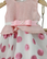 Tyttöjen vaaleanpunainen polka dot mekkosetti