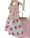 Tyttöjen vaaleanpunainen polka dot mekkosetti