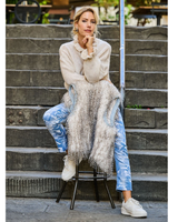 Höyhen, tekoturkis - farkkuliivi