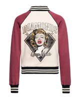 Diamonds are forever, roosa/ luonnonvaalea Marilyn collegetakki