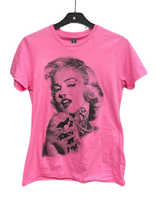 Naisten pinkki Marilyn T-paita
