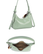 Tyylikäs pieni käsilaukku, irroitettavalla olkahihnalla, kolme väriä