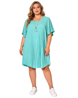 Pliseerattu tunikamekko. Yksi koko, eri värejä!