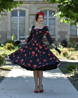 Rain, Unikkokukkainen  hihallinen kellomekko