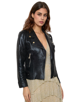 Takki, jakku.Patina musta, krakeloitu pinta. Plus koot!