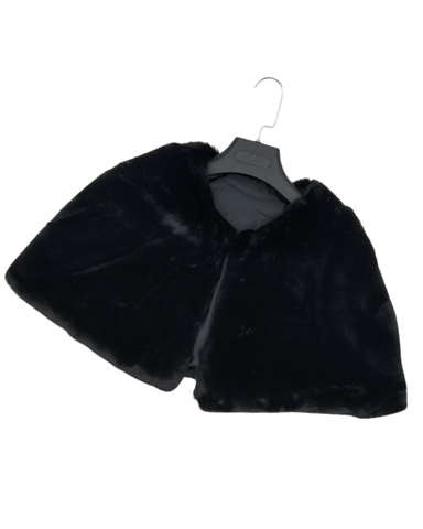  Ylellinen musta turkiskeeppi olkapäille. Juhlaviin tilaisuuksiin!