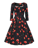 Rain, Unikkokukkainen  hihallinen kellomekko