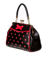 Banned Retro Polkadot Käsilaukku – Ripaus VintageGlamouria Arkityyliin