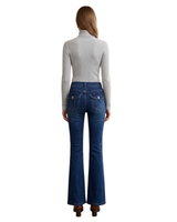Joustavat trumpettilahkeiset bootcut farkut