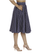 Klassikko tummansininen Polka Dot Navy- kellohame
