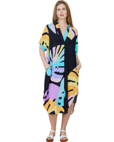 Kuviollinen kevyesti A linjainen mekko. One size