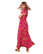 Saija mekko <3 Perhoshihallinen maksimekko, Fuksia/Pinkki monivärinen