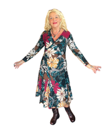 Inari, syksy väreissä laskeutuva hihallinen solkimekko.Vain Helmestä!