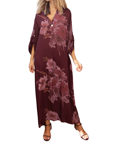 Pitkä Italialainen satiinimekko. One size. Eri värejä