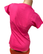 Naisten pinkki T-paita, punaisella 