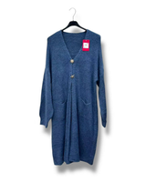 Pitkä, rento reilun kokoinen koruneuletakki, eri värejä!